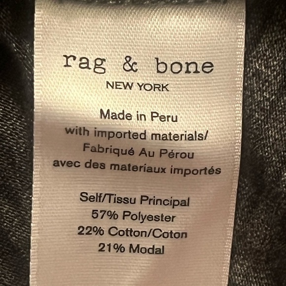 Rag & Bone Jean Gray Crewneck t-shirt Sz Small Women - Picture 5 of 5